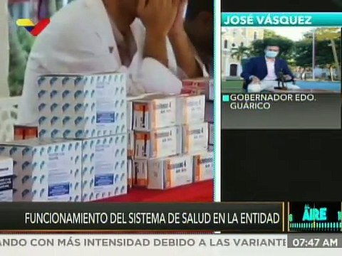 Gob. José Vásquez: En todo los centros de salud público tenemos los tratamientos contra la COVID-19
