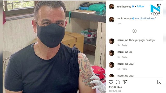 Ronit Roy gets first dose of COVID vaccine