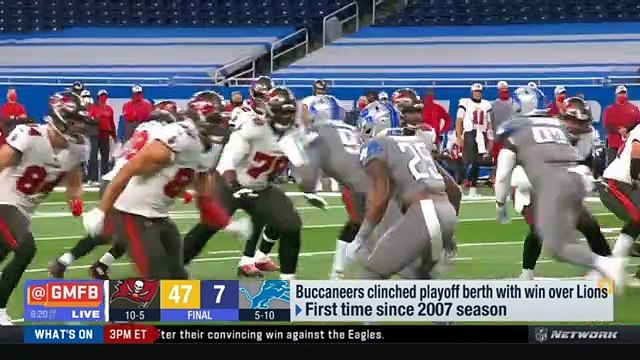 Good Morning Football | Kyle Brandt Outburst Tampa Bay Buccaneers Def. Detroit Lions