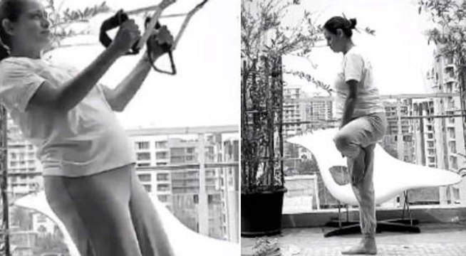 प्रेग्नेंसी में जमकर एक्सरसाइज कर रही हैं दीया मिर्जा, छत को बना लिया है जिम, वीडियो