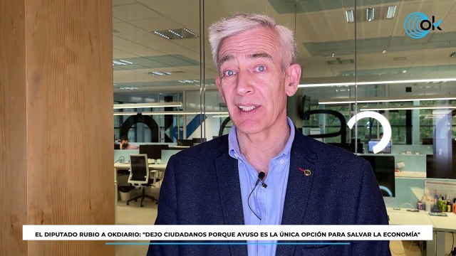 El diputado Rubio a OKDIARIO: Dejo Ciudadanos porque Ayuso es la única opción para salvar la economía