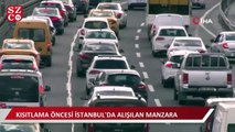 İstanbul’da hafta sonu kısıtlaması öncesi trafik yoğunluğu