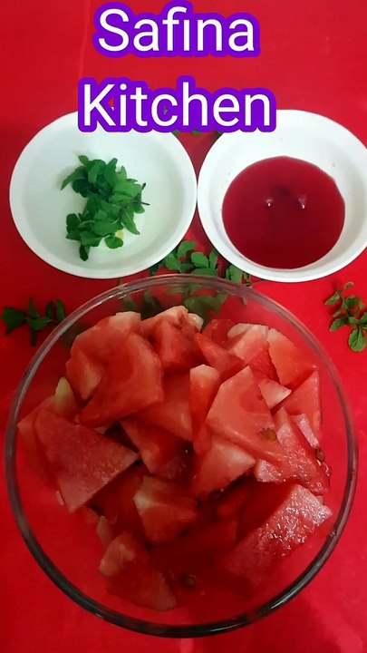 Watermelon Juice woth Rooh Afja #Shorts #Ramdan drink #Tarbooj ka sarbat with Rooh Afja by Safina kitchen