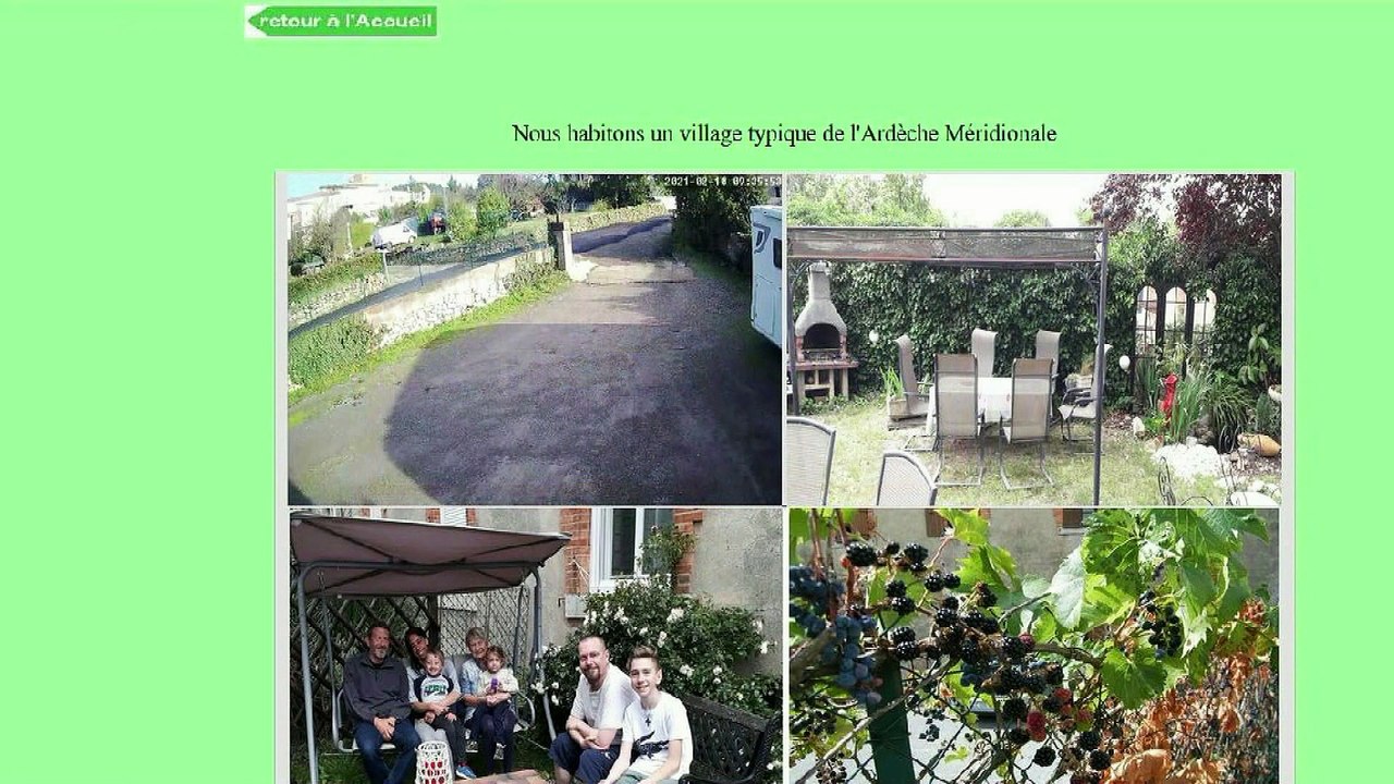 présentation de mon site