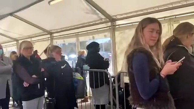 Primark queues at White Rose Shopping Centre - April 12