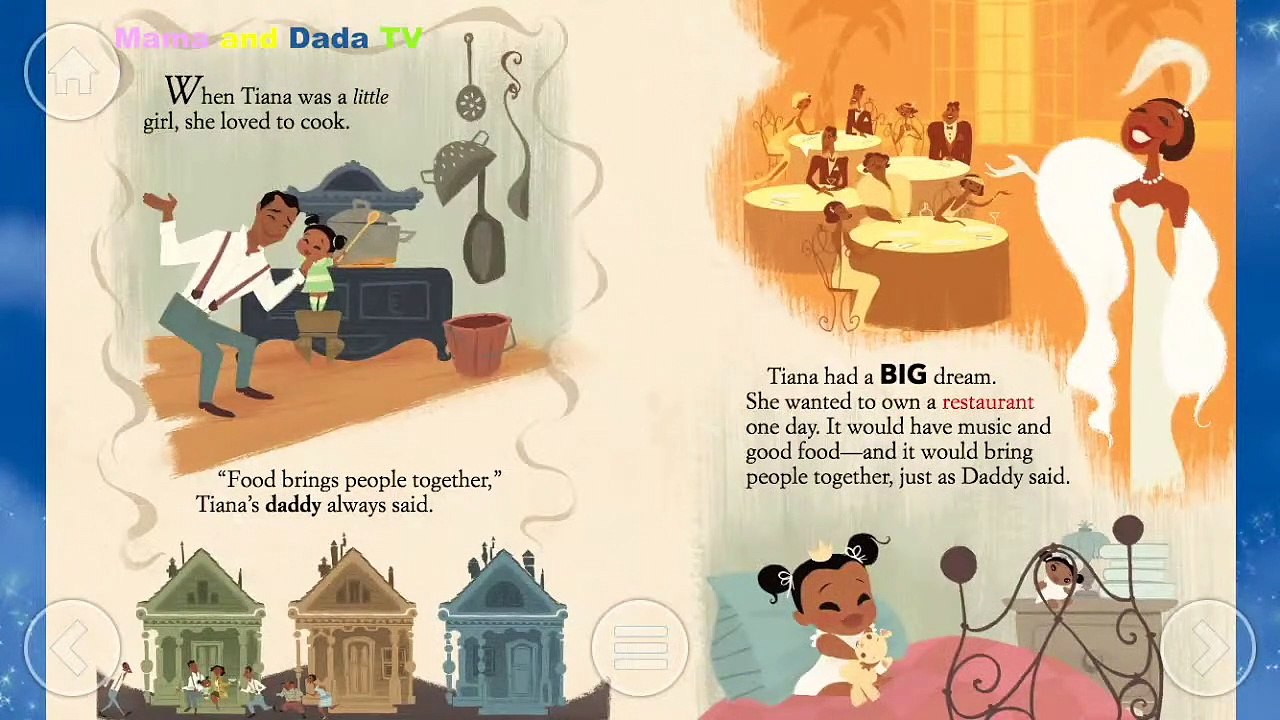 Walt Disney Pictures Presents A Cartoon The Princess And The Frog - Read Aloud Bedtime Storybook