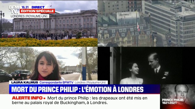 Royaume-Uni: les britanniques pleurent le Prince Philip devant Buckingham Palace