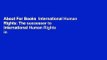 About For Books  International Human Rights: The successor to International Human Rights in