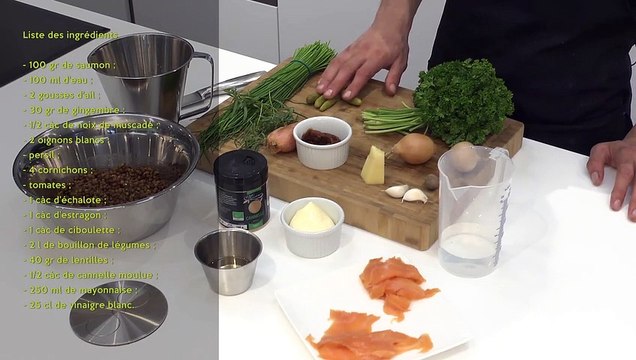 Recette Verrine Saumon Fume & Lentilles - Rapide & Facile
