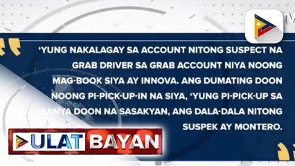 Pasahero ng Grab, natagpuang patay at tadtad ng saksak