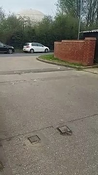The long queues into Ecton Household Waste Recycling Centre