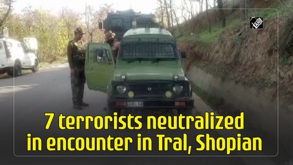 Seven terrorists killed in encounter in Jammu and Kashmir's Tral, Shopian