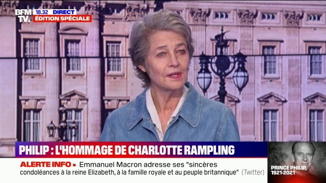 Charlotte Rampling réagit à la mort du prince Philip: C'est comme si je perdais un membre de ma famille