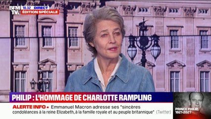 Charlotte Rampling réagit à la mort du prince Philip: "C'est comme si je perdais un membre de ma famille"