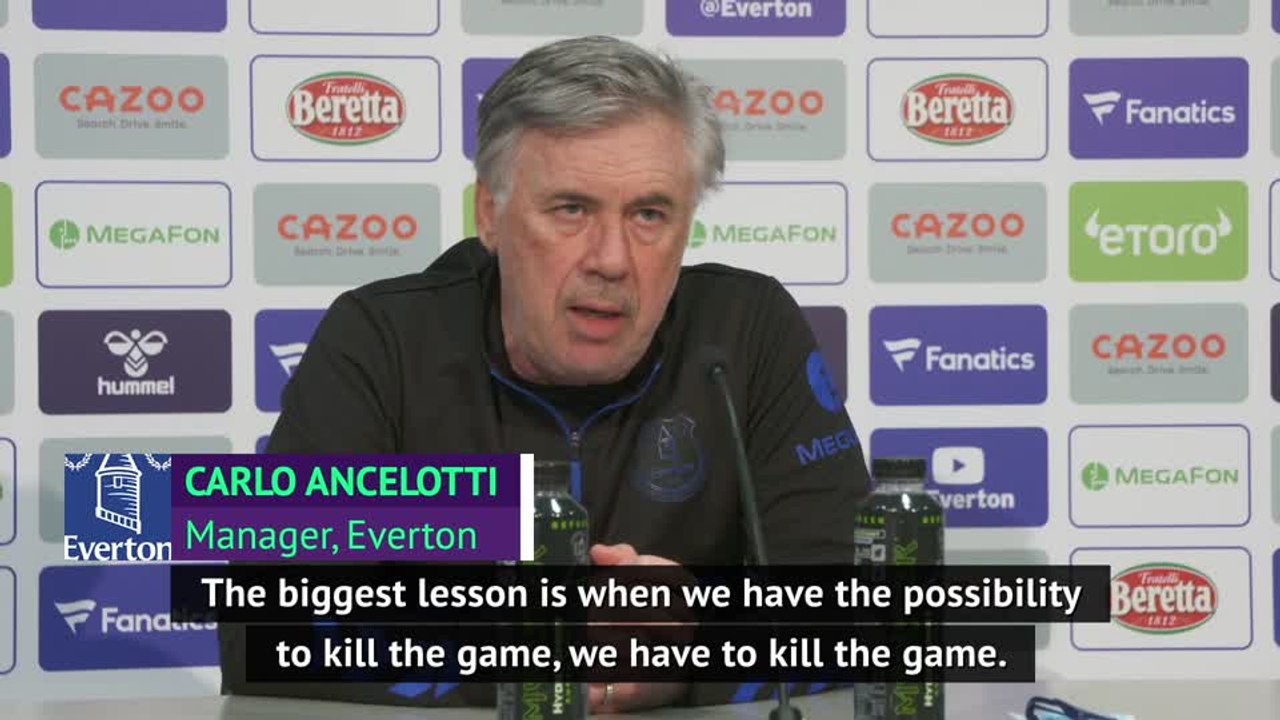 Everton need to 'kill the game' if they want European football - Ancelotti