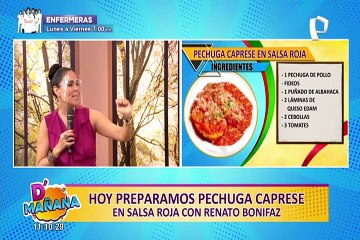 Renato Bonifaz nos enseña a preparar una “Pechuga Caprese”