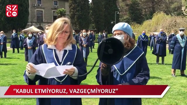 Boğaziçili akademisyenler ve mezunlar bir kez daha kampüsten seslendi: Atanmışların istifasını talep ediyoruz