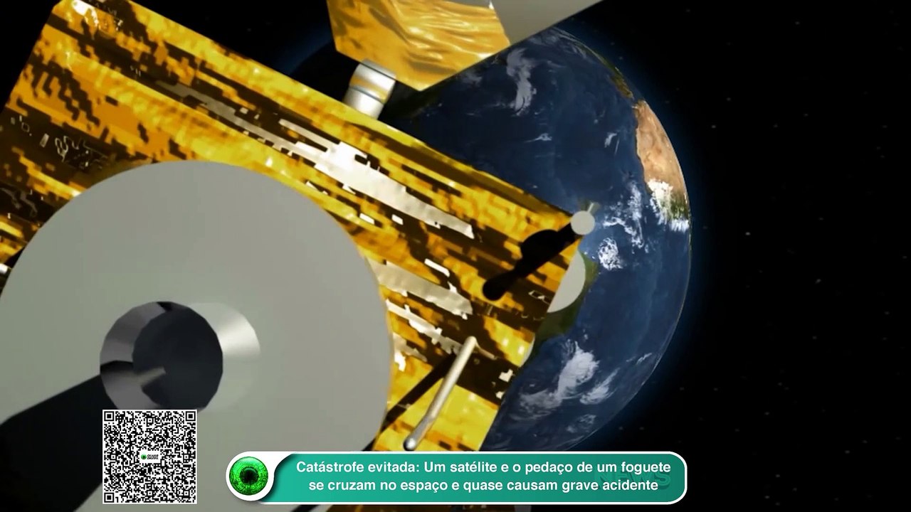 Catástrofe evitada- Um satélite e o pedaço de um foguete se cruzam no espaço e quase causam grave acidente