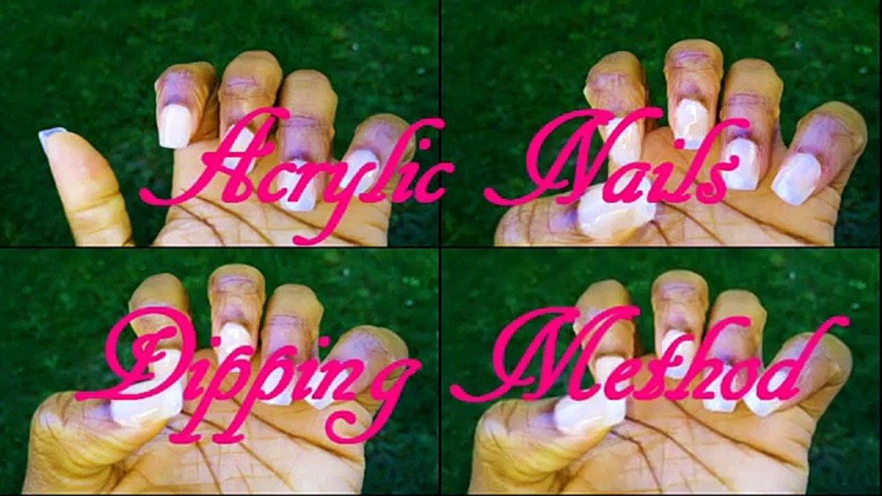 Diy Acrylic Nail Using The Dipping Method, Simple And Easy.