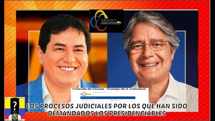 LOS ANTECEDENTES JUDICIALES DE GUILLERMO LASSO Y ANDRÉS ARAUZ ¿VOTEMOS POR EL MENOR DE LOS MALES?
