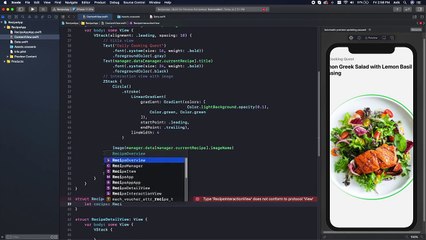 Swiftui 2.0 Recipe App Ui