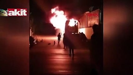 Altay'ın takım otobüsü alev alev yandı