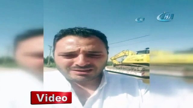 Ortadan ikiye bölünen otomobilden sağ çıktılar