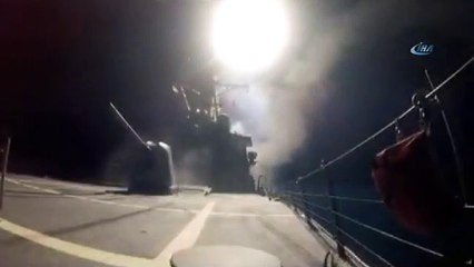 Tomahawk füzeleri böyle ateşlendi