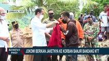 Tinjau Lokasi Bencana NTT, Jokowi Bagikan Bantuan Langsung di Posko Pengungsian