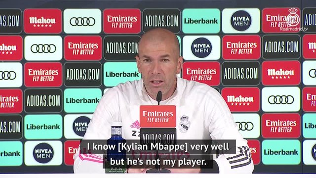 Zidane 'not concerned' by Mbappé links