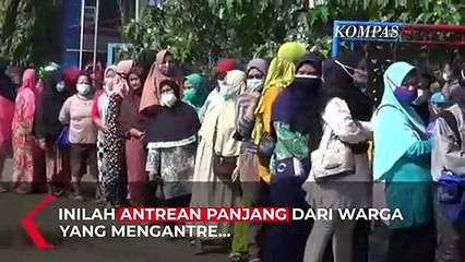 Antrean Panjang Bazar Murah Jelang Puasa di Bogor