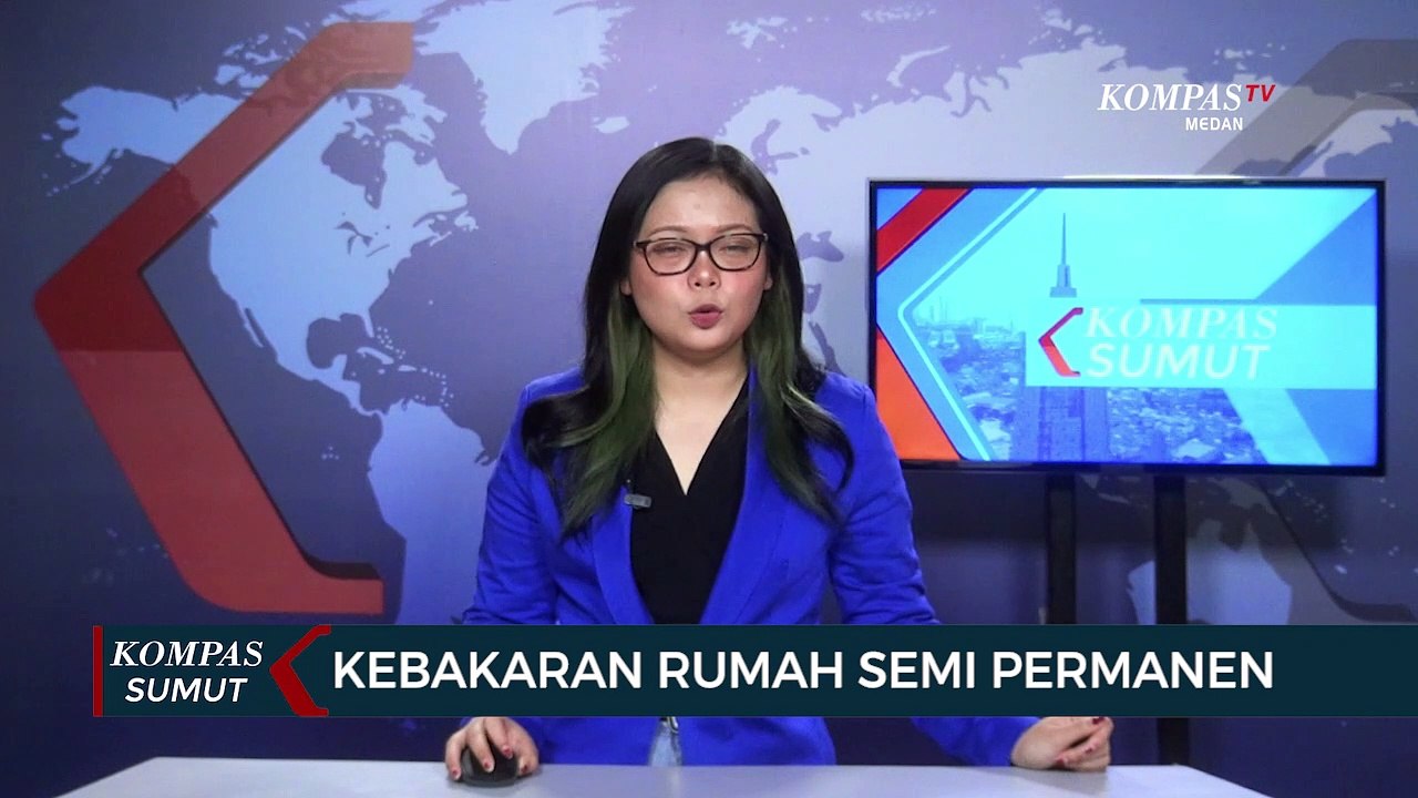 Rumah Semi Permanen Terbakar di Pematangsiantar