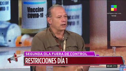 Sergio Berni hablando sobre Frederic