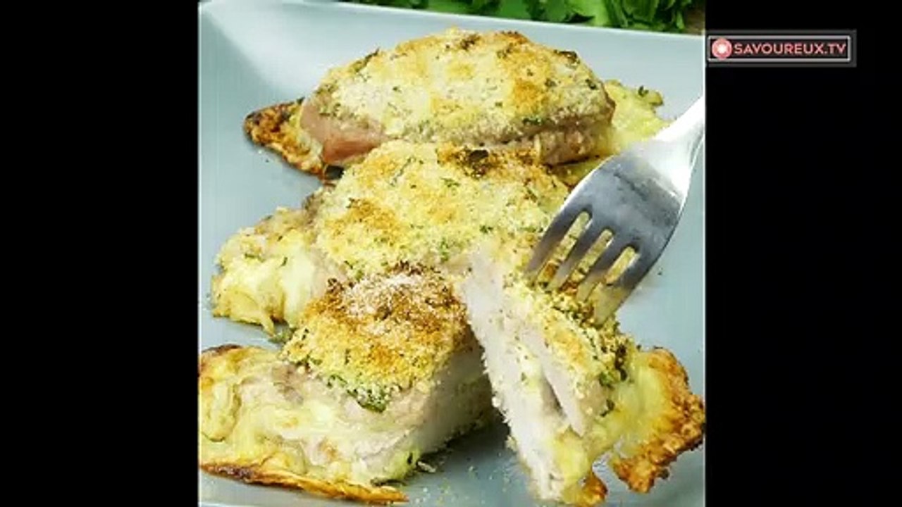 Filet De Porc Au Fromage Cuit Au Four - Une Recette Italienne Que Tout Le Monde  Aime !