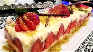 #وصفة #تيراميسو بالفريزة #الفرولة مقادير غير مكلفة و بنينة بزاف Recette #Tiramisu Aux #Fraises#