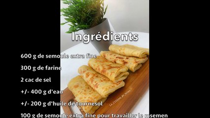 Recette Msemen (Crêpe Feuilletée) Au Monsieur Cuisine Connect Mcc