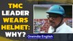 WestBengalPolls: TMC candidate wears helmet to booth | Oneindia News