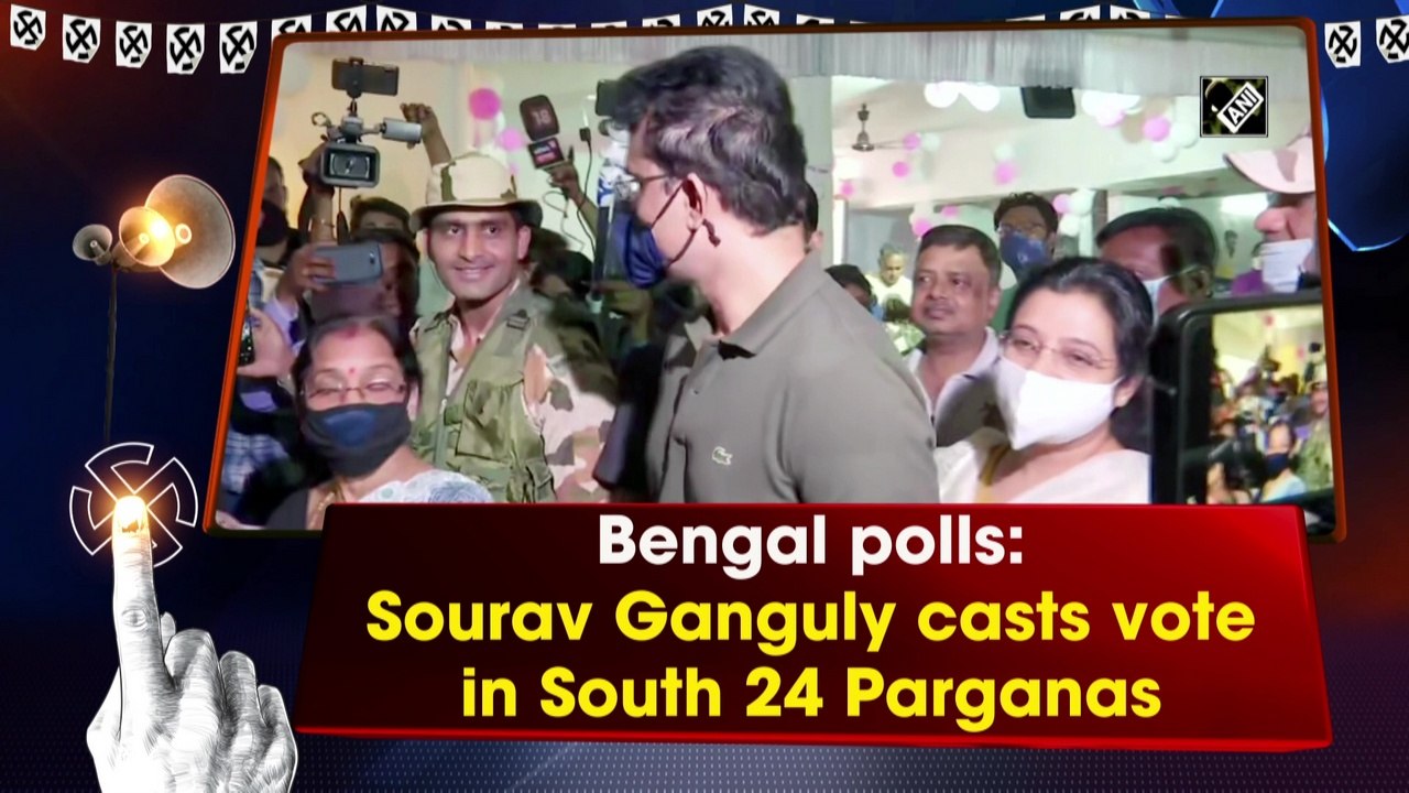 Bengal polls: Sourav Ganguly casts vote in South 24 Parganas