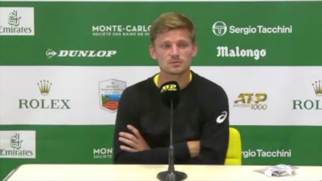 ATP - Rolex Monte-Carlo 2021 - David Goffin : Le report de Roland-Garros m'a surpris surtout d'une semaine où ça ne change pas grand chose
