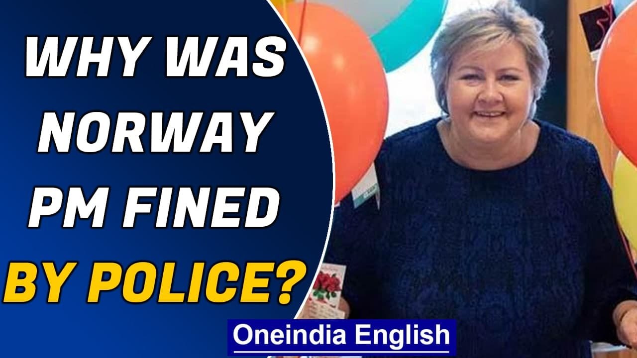 Norway PM fined by police for 'breaking rules' | Oneindia News