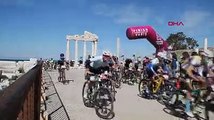 Tarihi Apollon Tapınağı ve Side Antik Kenti'nde dağ bisikleti yarışı