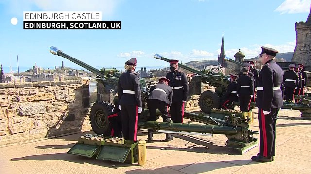 Gun salutes fired in Edinburgh and London in tribute to Prince Philip
