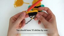 How To Crochet A Bee | Crochet Bee Pattern | Amigurumi Easy Bee Free Crochet Pattern For Beginners