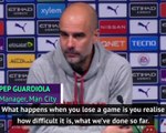 Defeats necessary to realise progress made and feats achieved - Guardiola