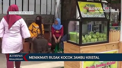 Menikmati Rujak Kocok Jambu Kristal