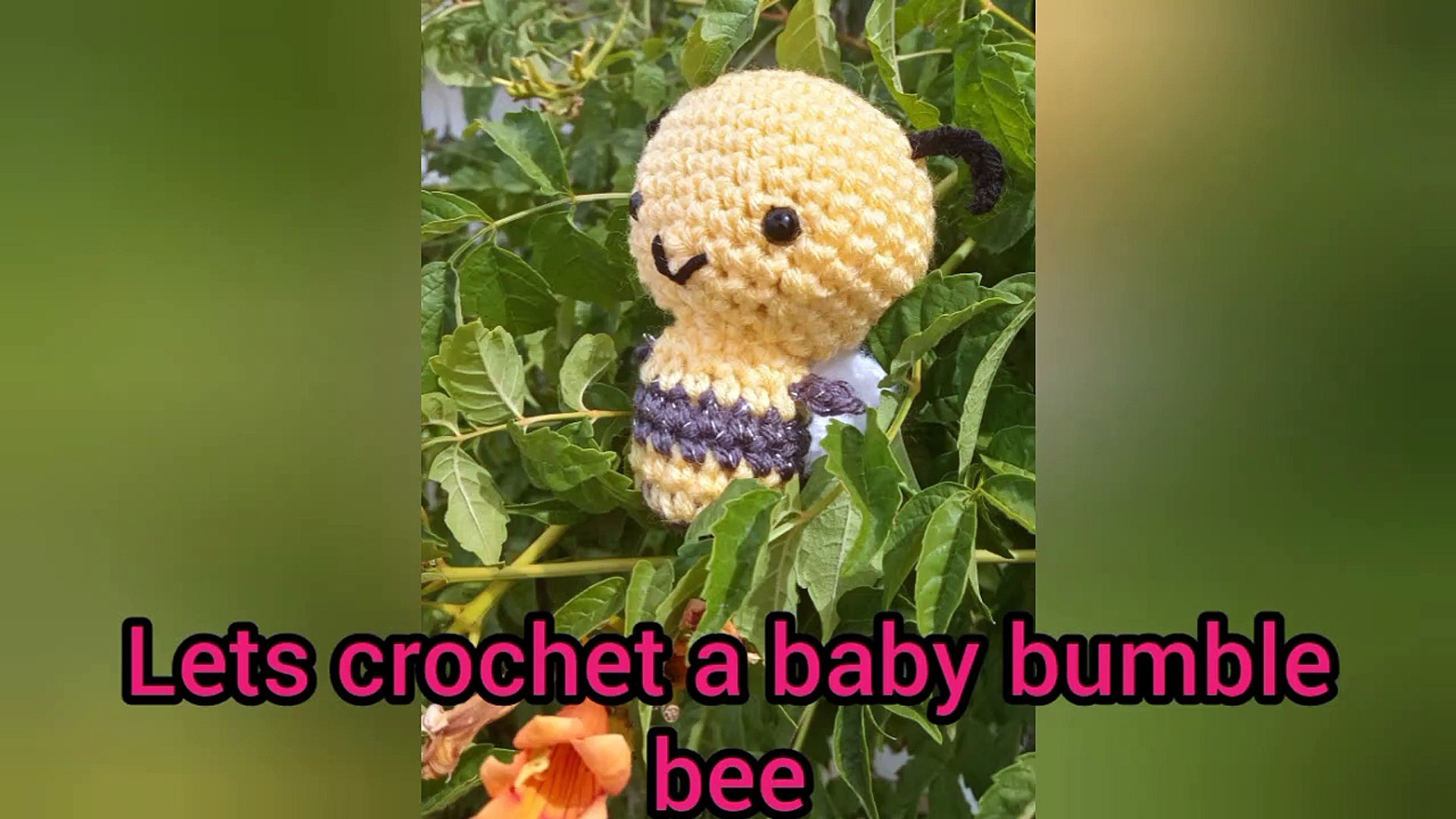 ☮Crochet A Baby Bumble Bee, How To Crochet An Amigurumi Baby Bumble Bee Written Pattern In Post