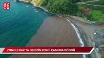 Zonguldak'ta denizin rengi değişti