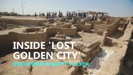 Dentro de la "ciudad dorada perdida" de Luxor
