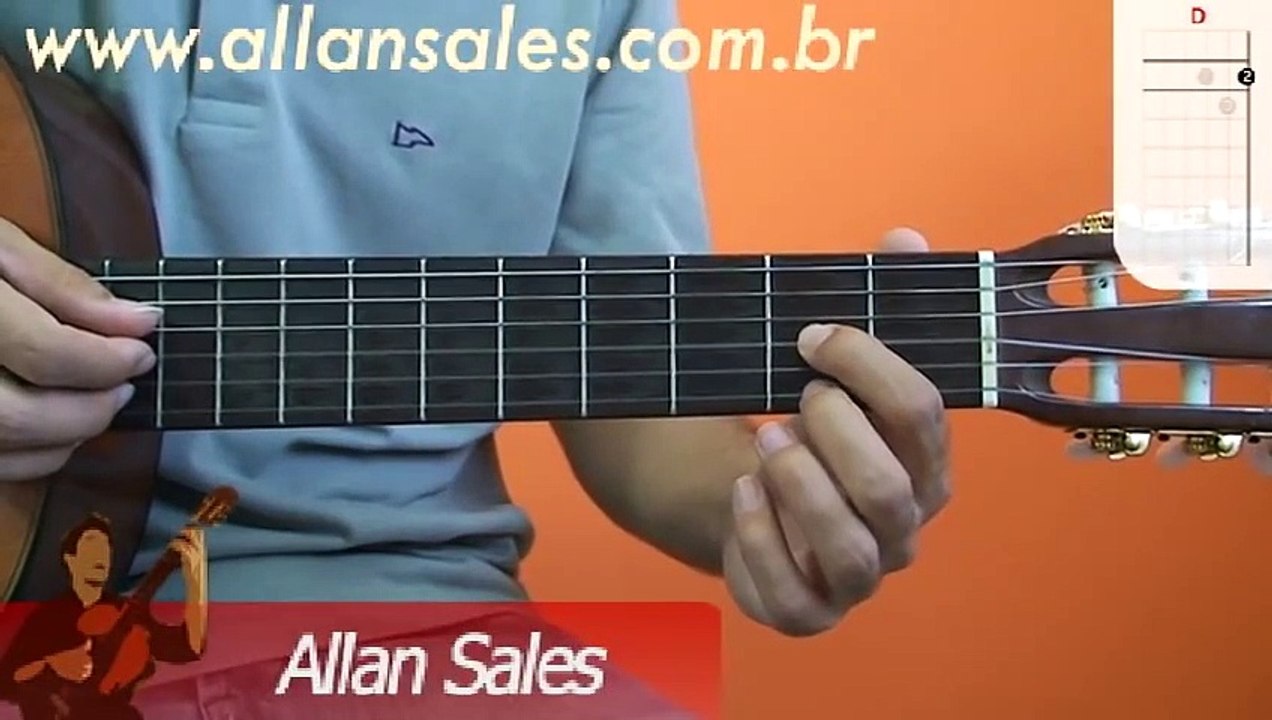 Curso de Violão - Ré Maior  (D)- Dicionário de acordes para violão