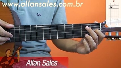 Curso de Violão - Mi Maior (E) Dicionário de acordes para violão